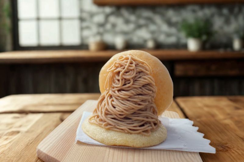 山盛りモンブランどら焼き